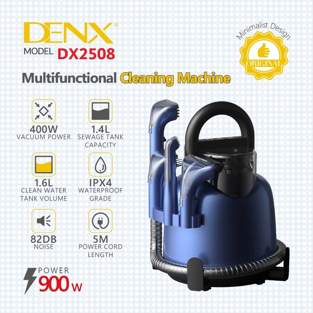 Dinx Smart Multi-Head Vacuum Cleaner for Cleaning and Removing Stains from Carpets, Sofas, Curtains and Upholstery 