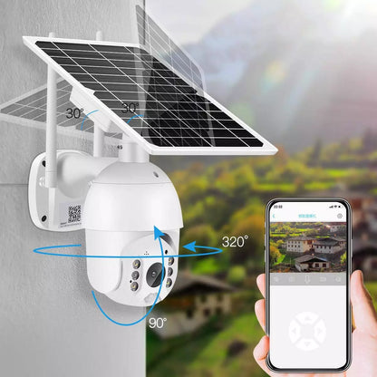 4MP 360 Degree Pan Tilt Wireless Solar Powered Security Camera with Wi-Fi